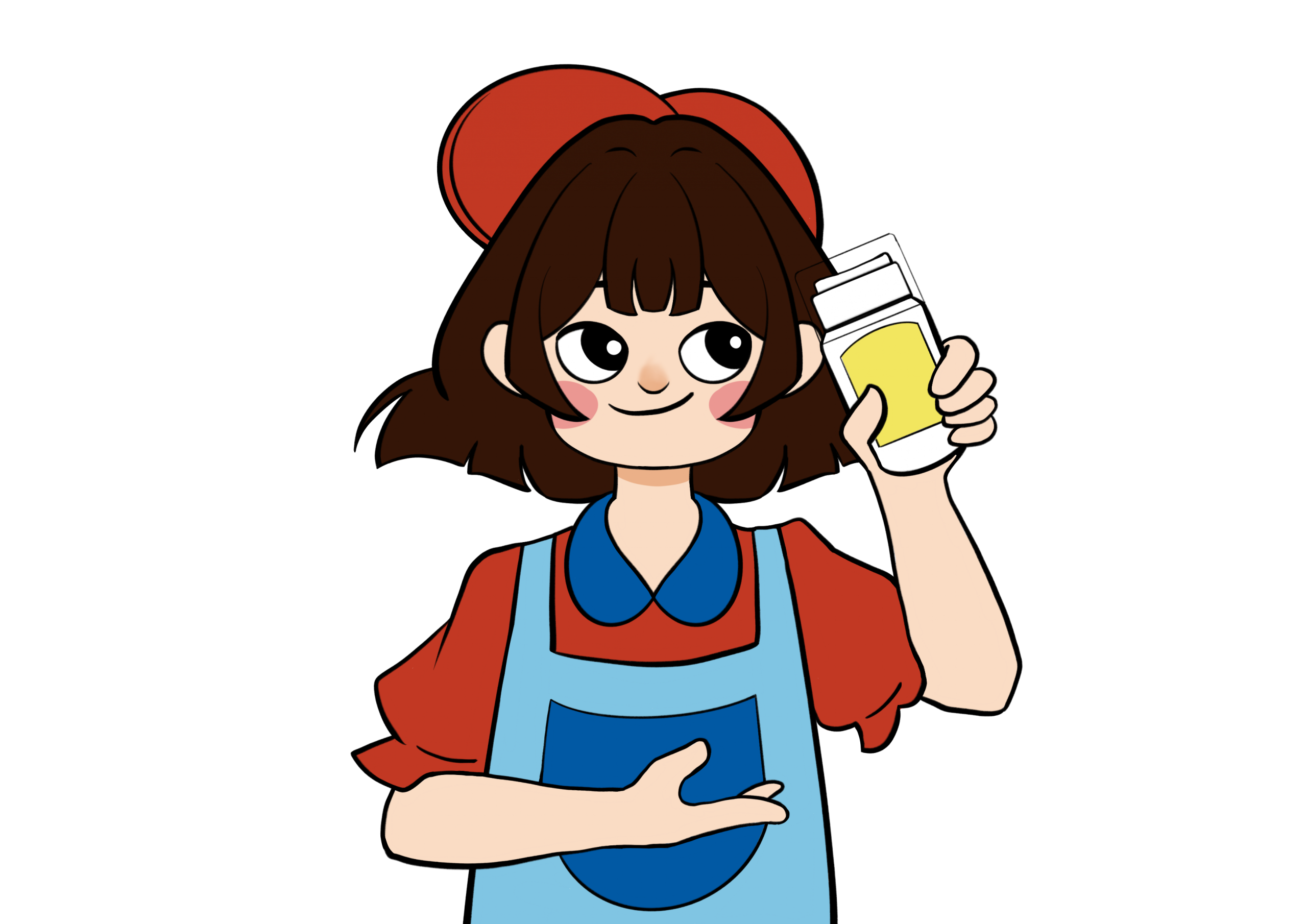 Girl Painting Vector 2